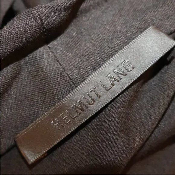 NEW Helmut Lang Black Overlap Top Size XS - Picture 7 of 8